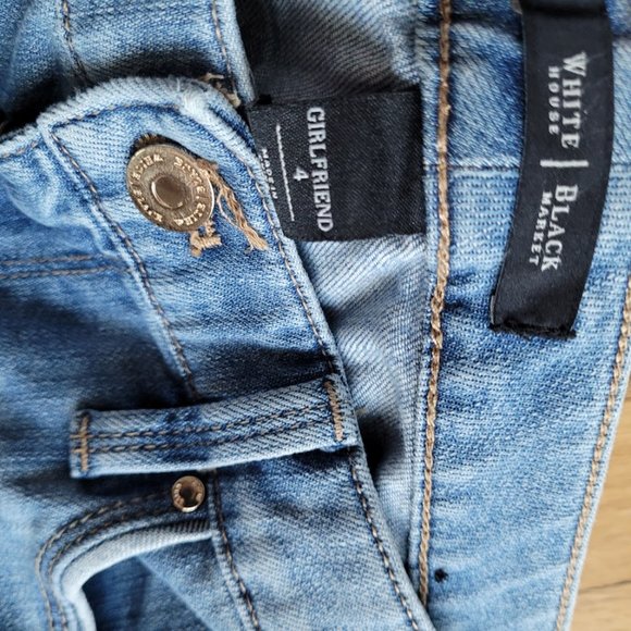 WHITE HOUSE BLACK MARKET WOMENS GIRLFRIEND JEAN SIZE 4 - Picture 3 of 5